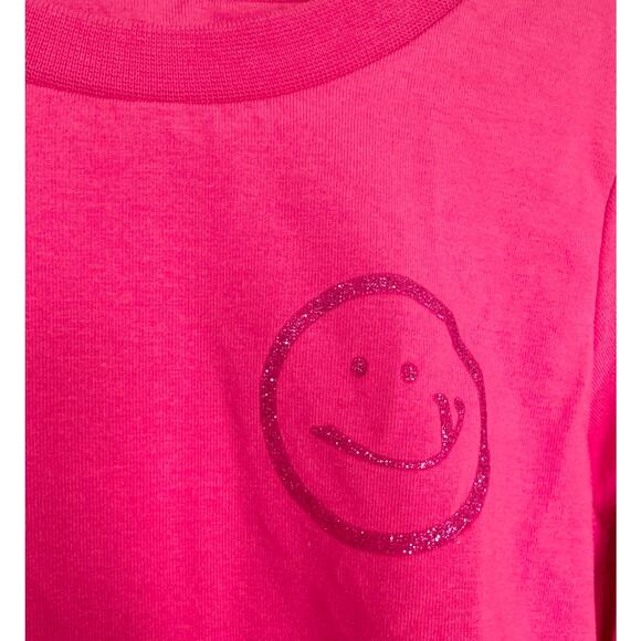 NWT OILILY Tita Longsleeve Smiley Organic Cotton Top T-Shirt Size Kids 8 - Picture 2 of 5